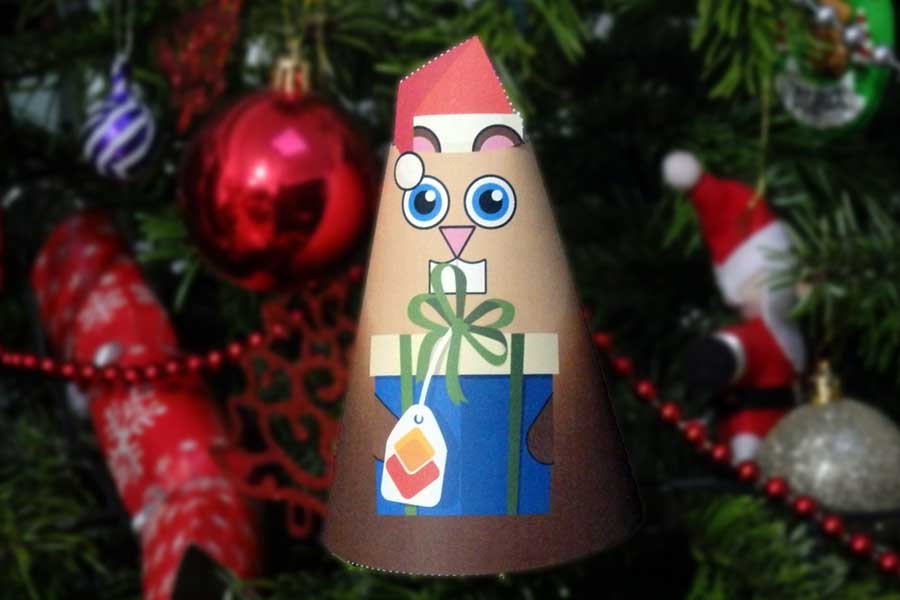 Christmas tree decorations, emergency party hat