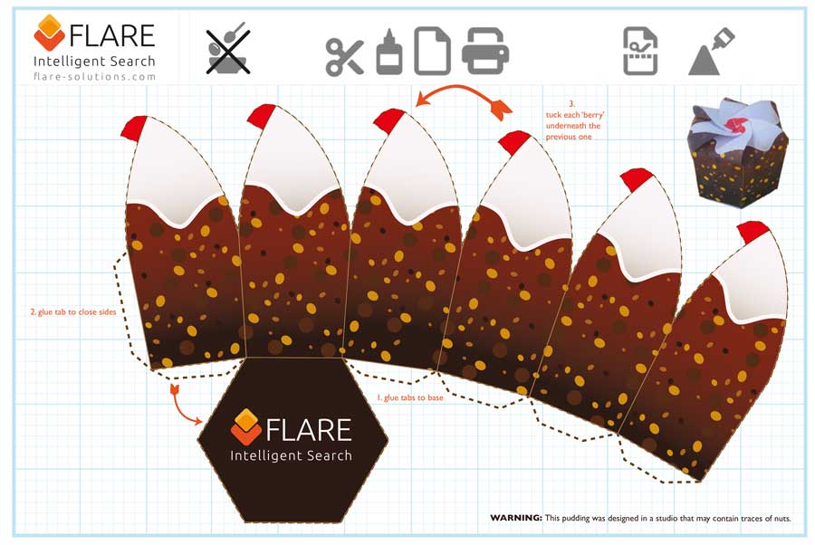 Christmas Pudding Paper Model