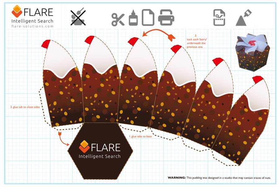 Christmas Pudding Paper Model